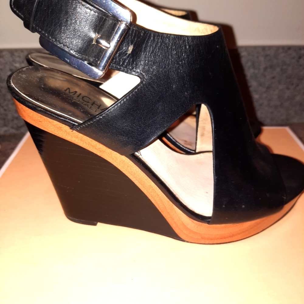 Michael Kors, sz6, Black, leather sandal